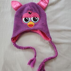 Furby Pink and Purple Knit Hat